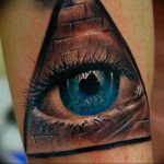 photo eye in triangle tattoo 03.03.2019 №173 - idea for eye in triangle tattoo - tattoovalue.net