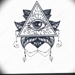 photo eye in triangle tattoo 03.03.2019 №179 - idea for eye in triangle tattoo - tattoovalue.net