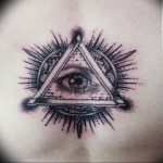 photo eye in triangle tattoo 03.03.2019 №182 - idea for eye in triangle tattoo - tattoovalue.net