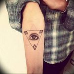 photo eye in triangle tattoo 03.03.2019 №186 - idea for eye in triangle tattoo - tattoovalue.net
