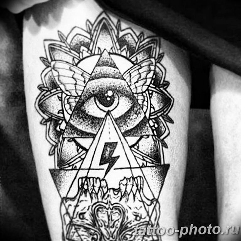 photo eye in triangle tattoo 03.03.2019 №192 - idea for eye in triangle tattoo - tattoovalue.net