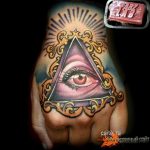 photo eye in triangle tattoo 03.03.2019 №206 - idea for eye in triangle tattoo - tattoovalue.net