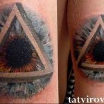 photo eye in triangle tattoo 03.03.2019 №210 - idea for eye in triangle tattoo - tattoovalue.net