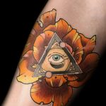 photo eye in triangle tattoo 03.03.2019 №213 - idea for eye in triangle tattoo - tattoovalue.net