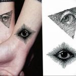 photo eye in triangle tattoo 03.03.2019 №214 - idea for eye in triangle tattoo - tattoovalue.net