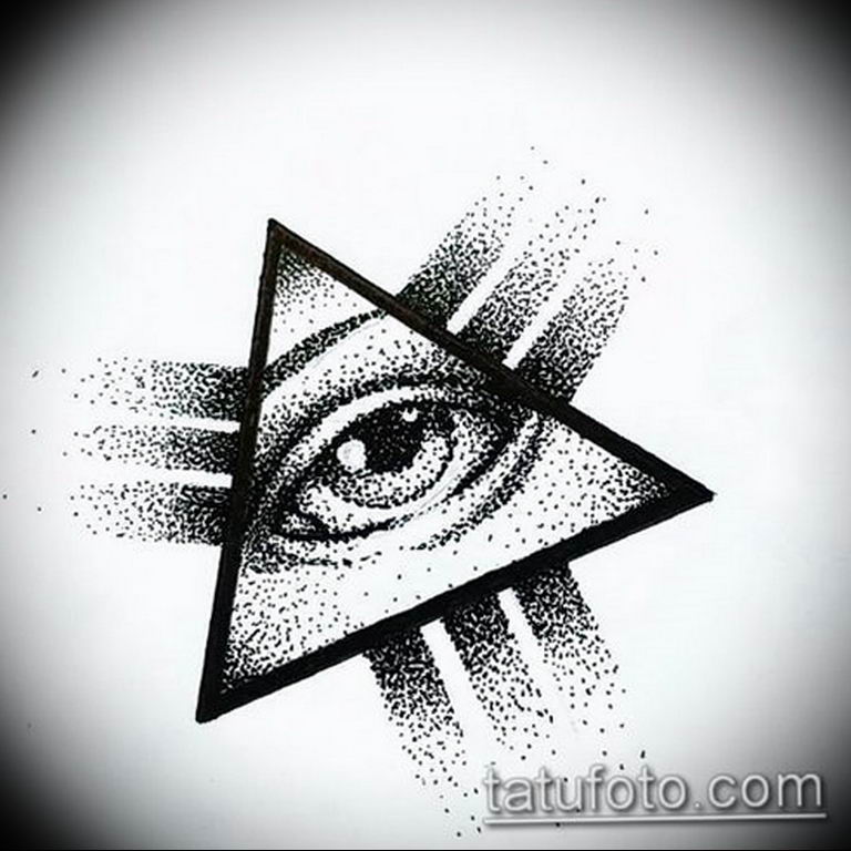 photo eye in triangle tattoo 03.03.2019 №215 - idea for eye in triangle tattoo - tattoovalue.net