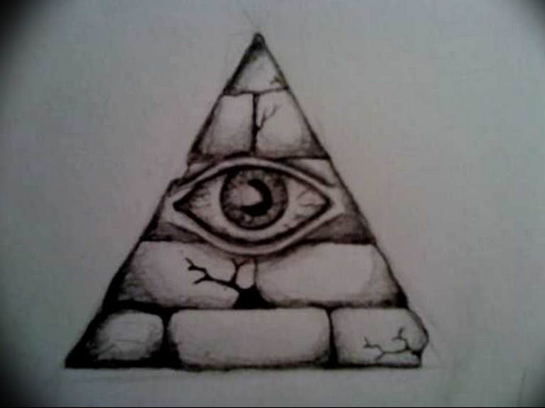 photo eye in triangle tattoo 03.03.2019 №217 - idea for eye in triangle tattoo - tattoovalue.net
