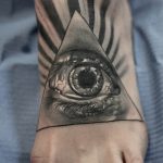 photo eye in triangle tattoo 03.03.2019 №219 - idea for eye in triangle tattoo - tattoovalue.net