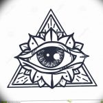 photo eye in triangle tattoo 03.03.2019 №222 - idea for eye in triangle tattoo - tattoovalue.net