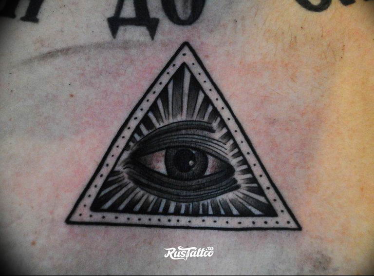 photo eye in triangle tattoo 03.03.2019 №224 - idea for eye in triangle tattoo - tattoovalue.net