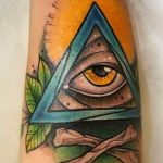 photo eye in triangle tattoo 03.03.2019 №225 - idea for eye in triangle tattoo - tattoovalue.net