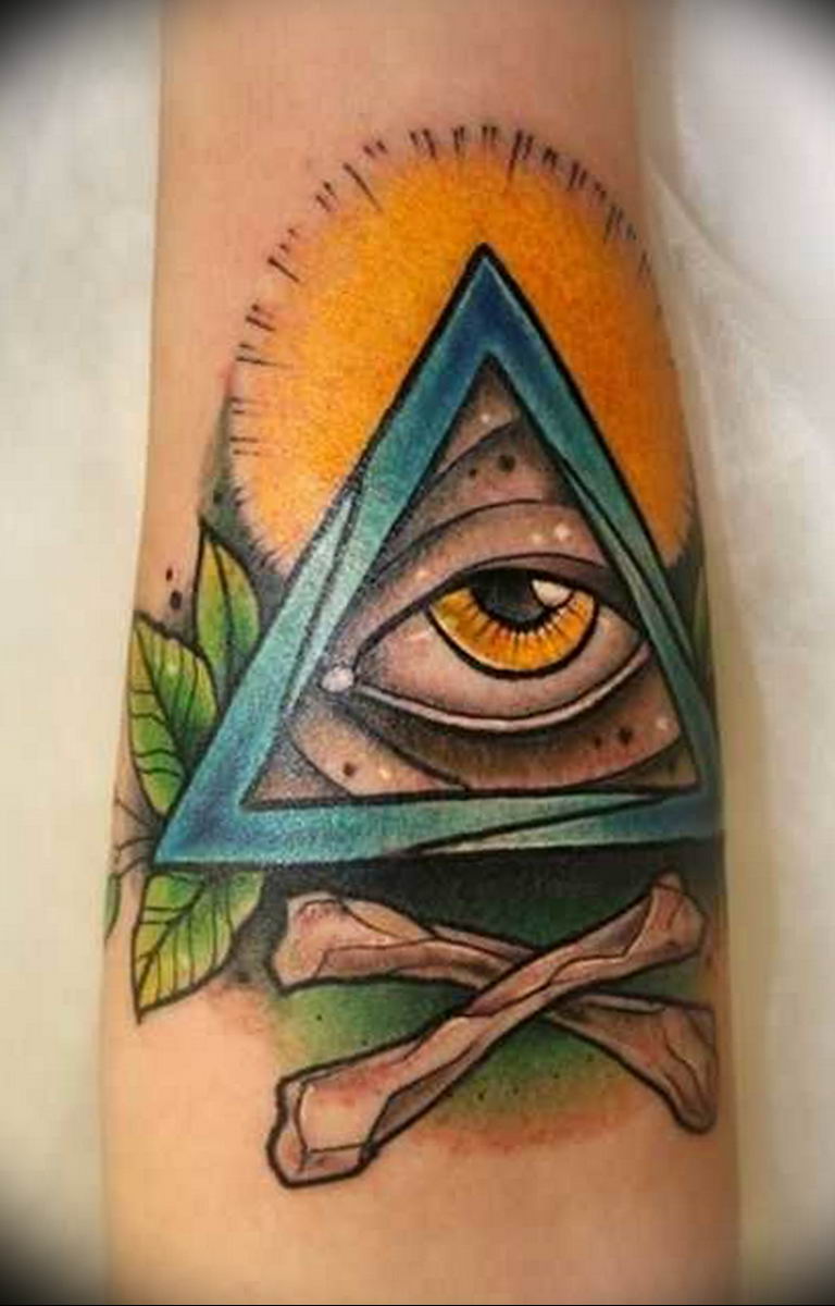 photo eye in triangle tattoo 03.03.2019 №225 - idea for eye in triangle tattoo - tattoovalue.net