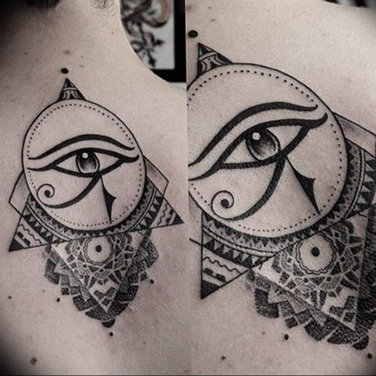 photo eye in triangle tattoo 03.03.2019 №227 - idea for eye in triangle tattoo - tattoovalue.net