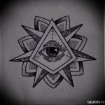 photo eye in triangle tattoo 03.03.2019 №230 - idea for eye in triangle tattoo - tattoovalue.net