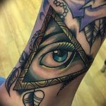 photo eye in triangle tattoo 03.03.2019 №236 - idea for eye in triangle tattoo - tattoovalue.net