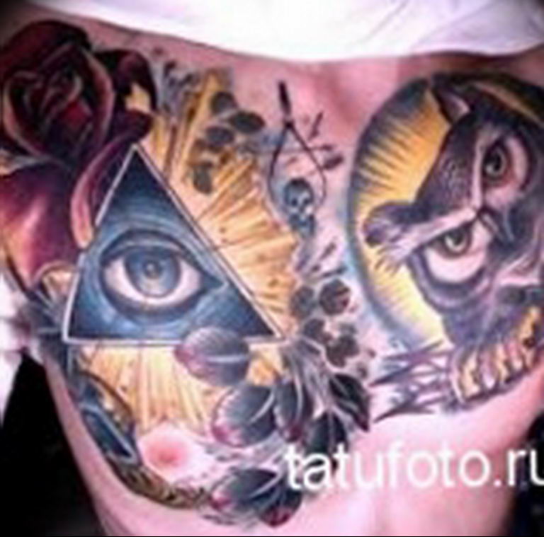 photo eye in triangle tattoo 03.03.2019 №246 - idea for eye in triangle tattoo - tattoovalue.net