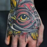 photo eye in triangle tattoo 03.03.2019 №247 - idea for eye in triangle tattoo - tattoovalue.net