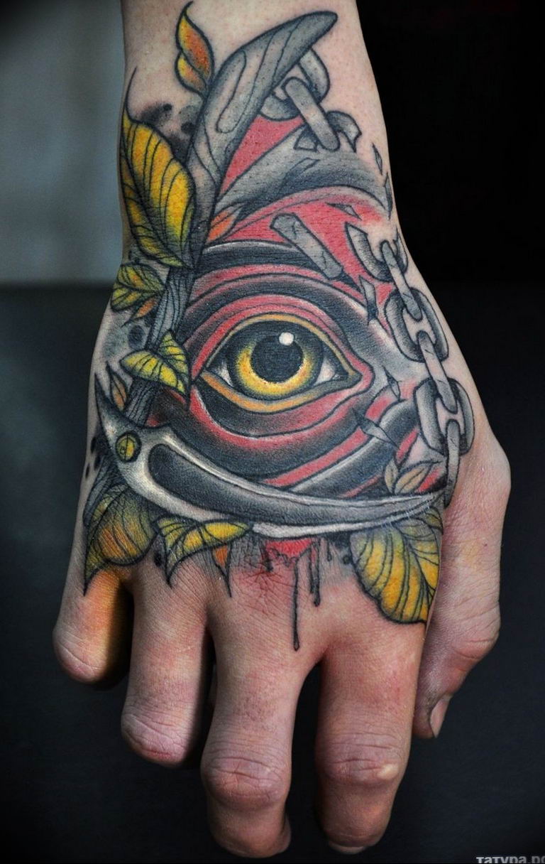 photo eye in triangle tattoo 03.03.2019 №247 - idea for eye in triangle tattoo - tattoovalue.net