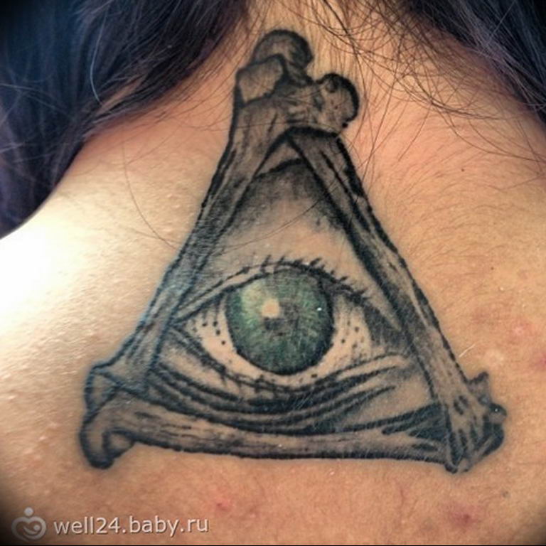 photo eye in triangle tattoo 03.03.2019 №248 - idea for eye in triangle tattoo - tattoovalue.net