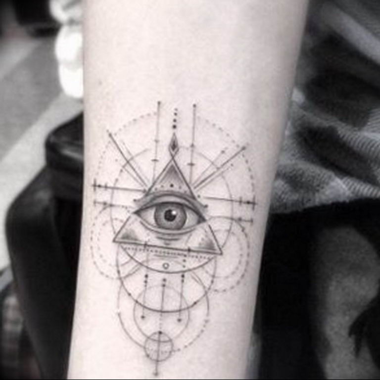 photo eye in triangle tattoo 03.03.2019 №254 - idea for eye in triangle tattoo - tattoovalue.net