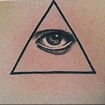 photo eye in triangle tattoo 03.03.2019 №262 - idea for eye in triangle tattoo - tattoovalue.net