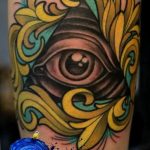 photo eye in triangle tattoo 03.03.2019 №266 - idea for eye in triangle tattoo - tattoovalue.net