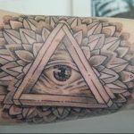 photo eye in triangle tattoo 03.03.2019 №269 - idea for eye in triangle tattoo - tattoovalue.net