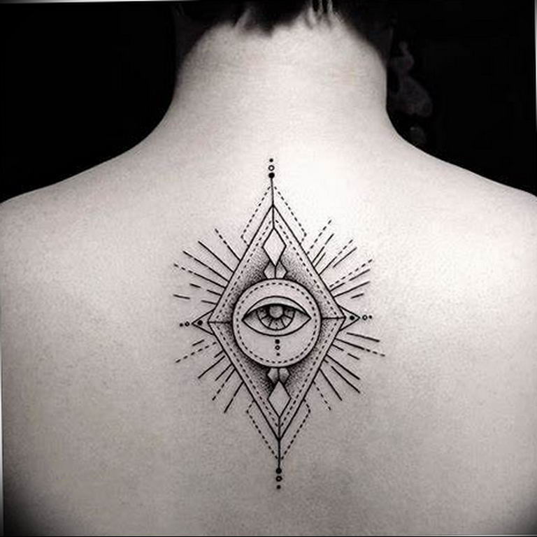 photo eye in triangle tattoo 03.03.2019 №270 - idea for eye in triangle tattoo - tattoovalue.net