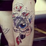 photo eye in triangle tattoo 03.03.2019 №287 - idea for eye in triangle tattoo - tattoovalue.net