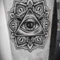 photo eye in triangle tattoo 03.03.2019 №298 - idea for eye in triangle tattoo - tattoovalue.net
