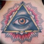 photo eye in triangle tattoo 03.03.2019 №299 - idea for eye in triangle tattoo - tattoovalue.net
