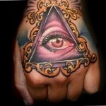 photo eye in triangle tattoo 03.03.2019 №301 - idea for eye in triangle tattoo - tattoovalue.net