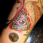 photo eye in triangle tattoo 03.03.2019 №306 - idea for eye in triangle tattoo - tattoovalue.net