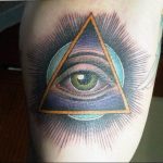 photo eye in triangle tattoo 03.03.2019 №308 - idea for eye in triangle tattoo - tattoovalue.net