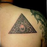 photo eye in triangle tattoo 03.03.2019 №310 - idea for eye in triangle tattoo - tattoovalue.net