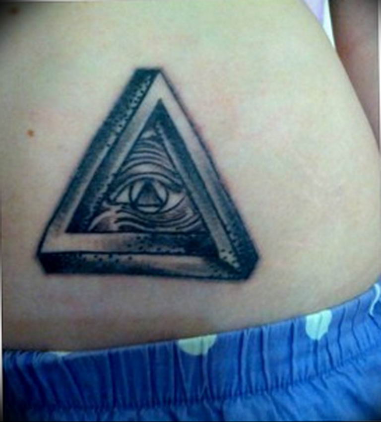 photo eye in triangle tattoo 03.03.2019 №314 - idea for eye in triangle tattoo - tattoovalue.net