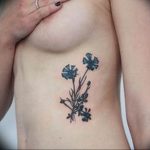 photo tattoo cornflower 03.03.2019 №029 - idea for a tattoo with cornflower - tattoovalue.net
