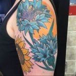 photo tattoo cornflower 03.03.2019 №035 - idea for a tattoo with cornflower - tattoovalue.net