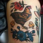 photo tattoo cornflower 03.03.2019 №041 - idea for a tattoo with cornflower - tattoovalue.net