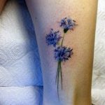 photo tattoo cornflower 03.03.2019 №046 - idea for a tattoo with cornflower - tattoovalue.net