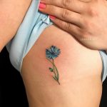 photo tattoo cornflower 03.03.2019 №064 - idea for a tattoo with cornflower - tattoovalue.net