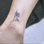 photo tattoo cornflower 03.03.2019 №073 - idea for a tattoo with cornflower - tattoovalue.net