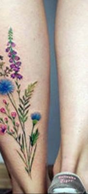 photo tattoo cornflower 03.03.2019 №085 – idea for a tattoo with cornflower – tattoovalue.net