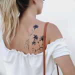 photo tattoo cornflower 03.03.2019 №086 - idea for a tattoo with cornflower - tattoovalue.net