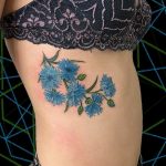 photo tattoo cornflower 03.03.2019 №102 - idea for a tattoo with cornflower - tattoovalue.net
