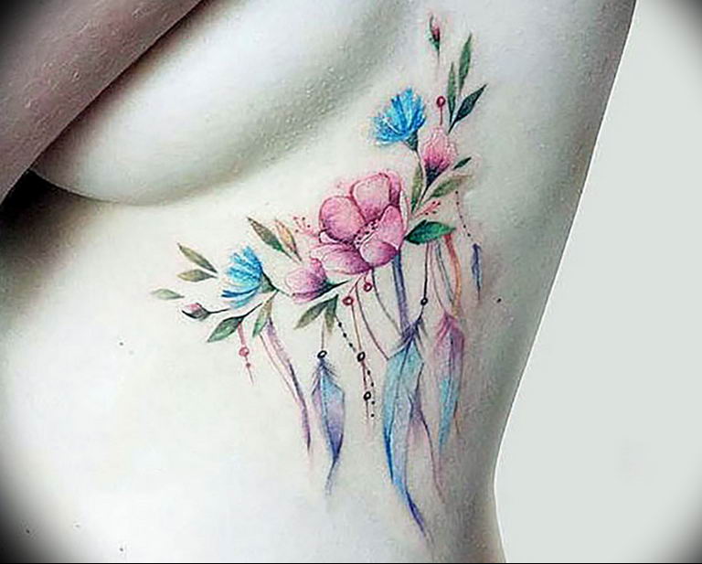photo tattoo cornflower 03.03.2019 №104 - idea for a tattoo with cornflower - tattoovalue.net