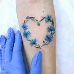 photo tattoo cornflower 03.03.2019 №112 - idea for a tattoo with cornflower - tattoovalue.net