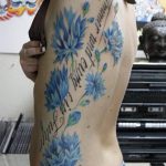 photo tattoo cornflower 03.03.2019 №129 - idea for a tattoo with cornflower - tattoovalue.net