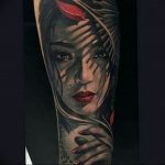 photo tattoo geisha 01.03.2019 №032 - geisha tattoo design idea - tattoovalue.net