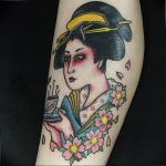 photo tattoo geisha 01.03.2019 №059 - geisha tattoo design idea - tattoovalue.net